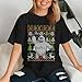 AstroFazz Ugly Christmas Shirt - Movie Monster Holiday T-Shirt - Ugly Christmas T-Shirt for Adults - Winter Character Shirt - Xmas Movie Shirts - Character Xmas Shirts (Black, L)
