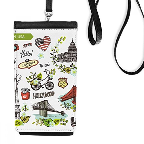 Cadeau porte-monnaie téléphone suspendu motif liberté pour célébrer le printemps