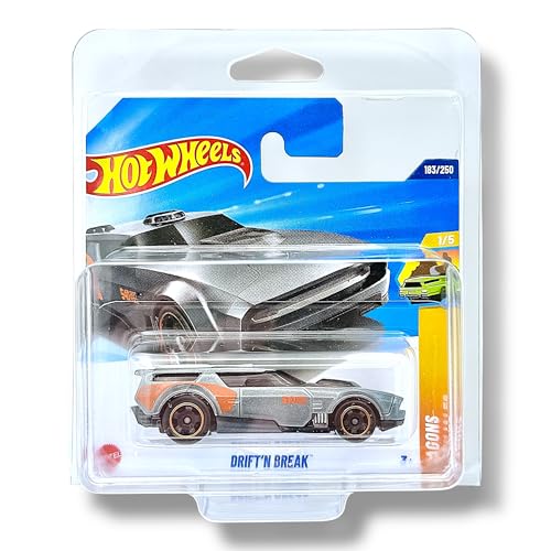 Hot Wheels - Drift'n Break - Wagons 1/5 - JBC06 - Short Card - Silver Metallic - Mattel 2025-1:64