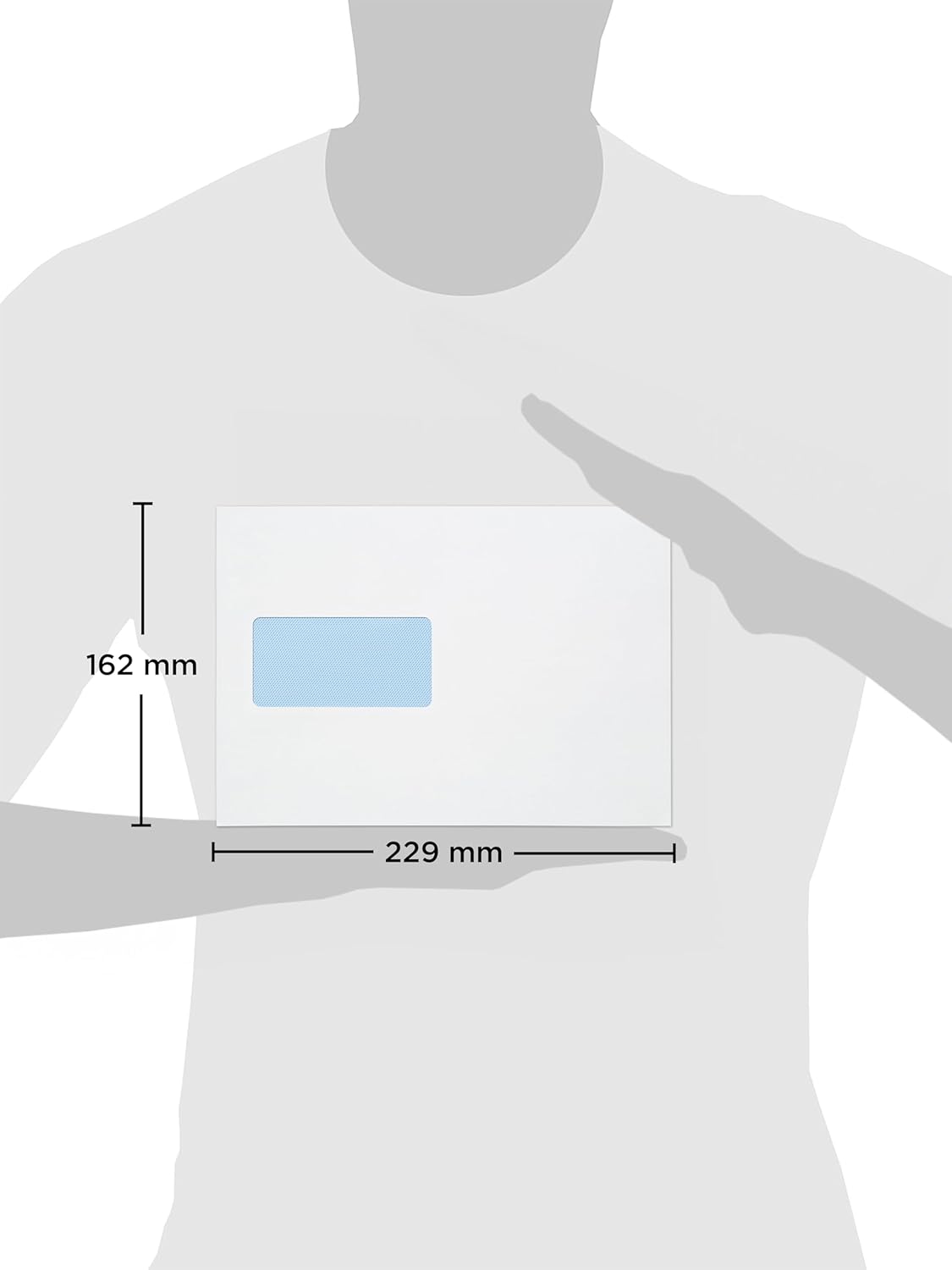 Blake Purely Everyday C5 229 x 162 mm 90 gsm Self Seal Window Pocket Envelopes (13084) White - Pack of 500