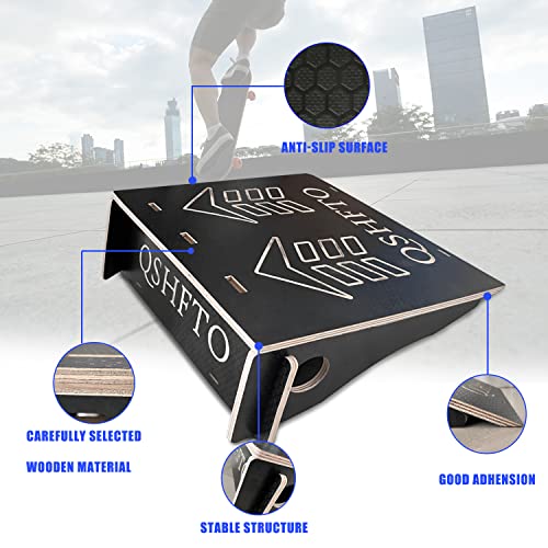 Launch Ramps For Skateboard, Scooters, Bikes, Roller Skates, Rc Car, Bmx And More, Foldable Wood Pro Jump Trick Skateboard Ramp For Kids And Adults #TOP4