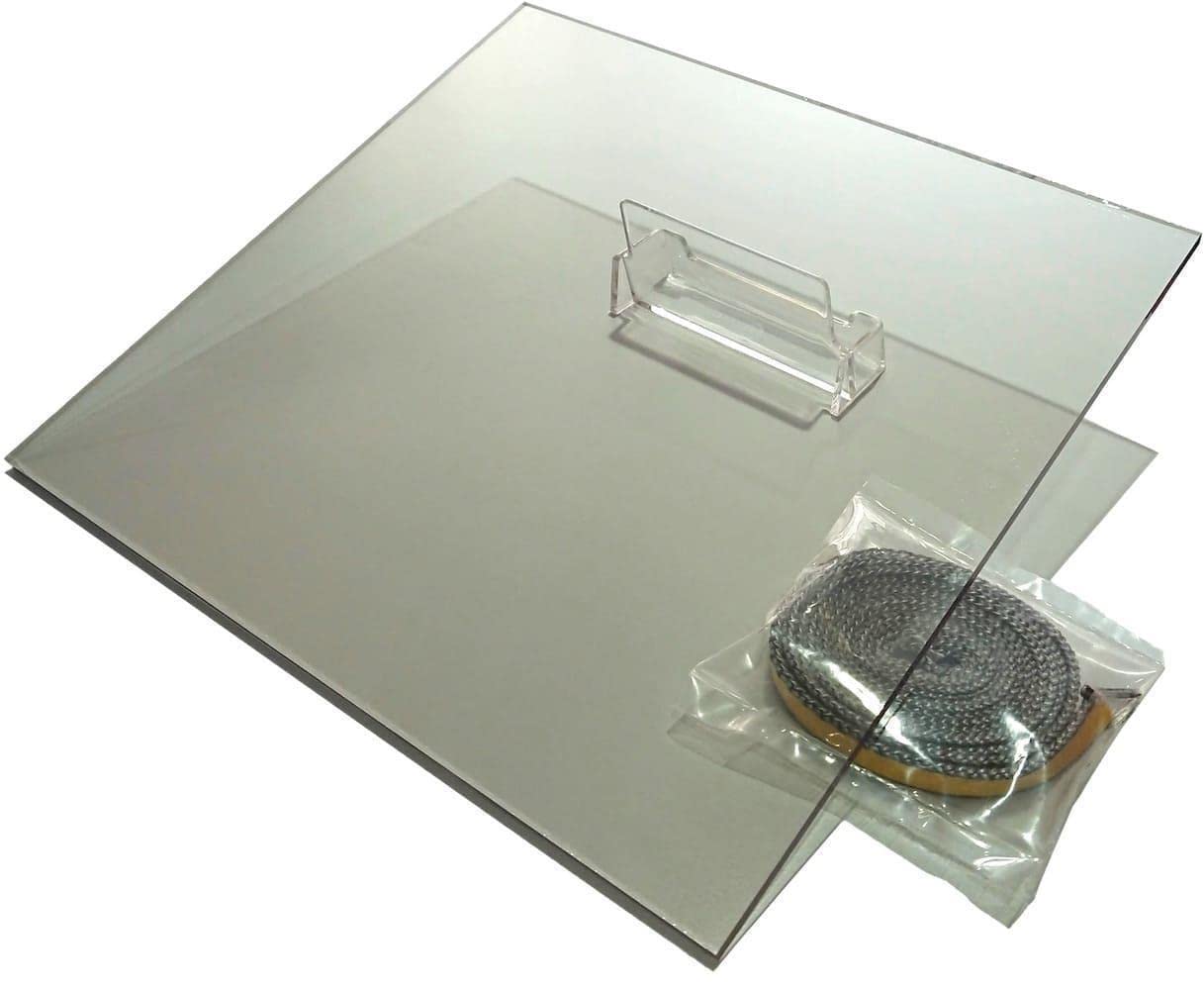 Kaminscheibe SENDEO SCHOTT ROBAX Glaskeramik 32 x 32cm (5mm)