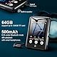 64GB MP3 Player Bluetooth 5.3, 2.8 Touchscreen Tragbarer HiFi Musik Kinder MP3 Player mit Lautsprecher, 18 beruhigende Klänge, Bis zu 45h Akkulaufzeit, FM Radio, Unterstützung 128GB