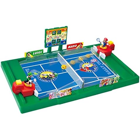 EPOCH Games Super Mario Rally Tennis, Tabletop Skill and Action Game Cover