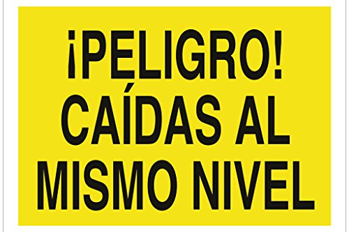 Plimpo Señal Poliestireno 420X297 ¡Peligro! Caída Al Mismo Nivel En Oferta Cofan A27Tpl420297 Señal Poliestireno, 420 X 297 Mm