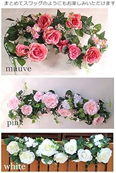 Amazon｜造花 ローズガーランド 1.8m 薔薇ツタ (ビューテイー)｜造花