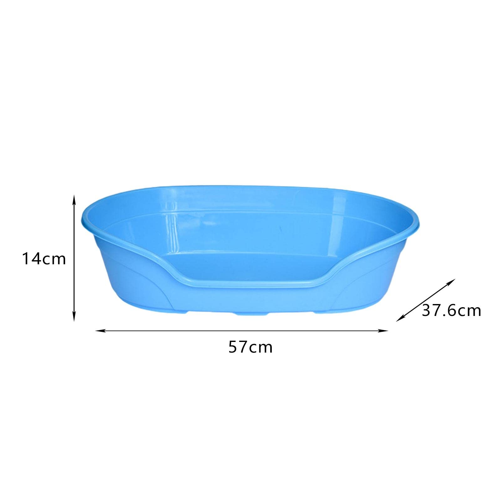 Cama para Gatos, Manta de Baño, Cojín Antideslizante, Nido, Alfombrillas Acogedoras, Caseta para Perros, Baño para Gatitos, Azul, 57cmx37.6cmx14cm