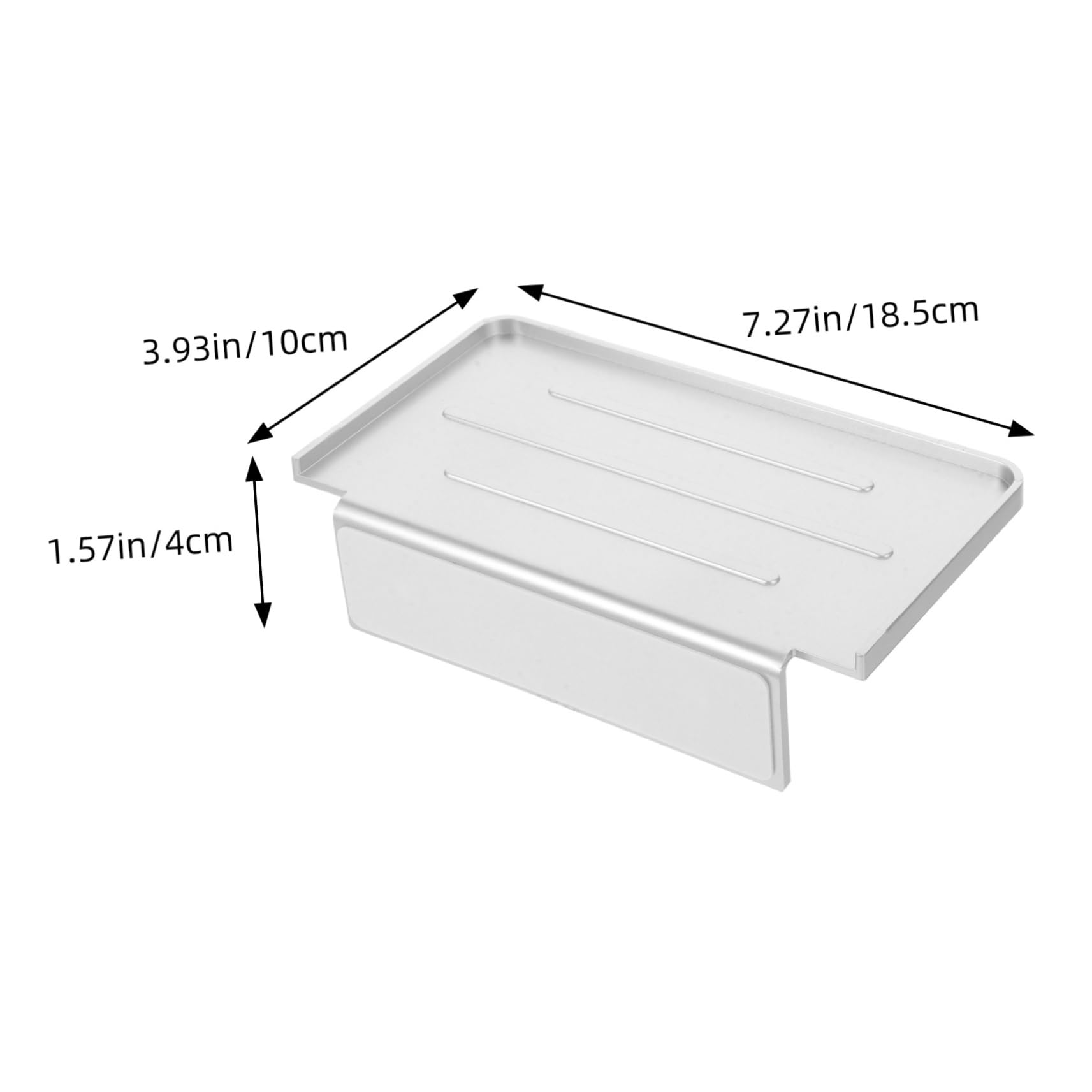 5 Pezzi mensola del bagno sospeso Titolari montare Arredamento del bagno supporto per telefono da parete forniture per il mensola da parete senza porta punch plastica