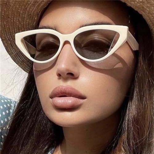 Cat Eye Sunglasses Frame Women Cateye Vintage Eyeglasses Ladies Retro Triangle Glasses Uv4004