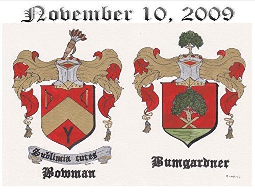 Handmade Family Surname Wedding Day/Marriage Coat of Arms - 11