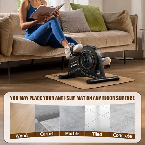 Image of TOBWOLF Non-Slip Workout Mat for Ellipse Leg Exerciser, Ellipse Machine Mat, Exercise Mat for Under Desk Ellipticals, Suitable for Electric Seated Foot Pedal Exerciser, Stability & Floor Protection