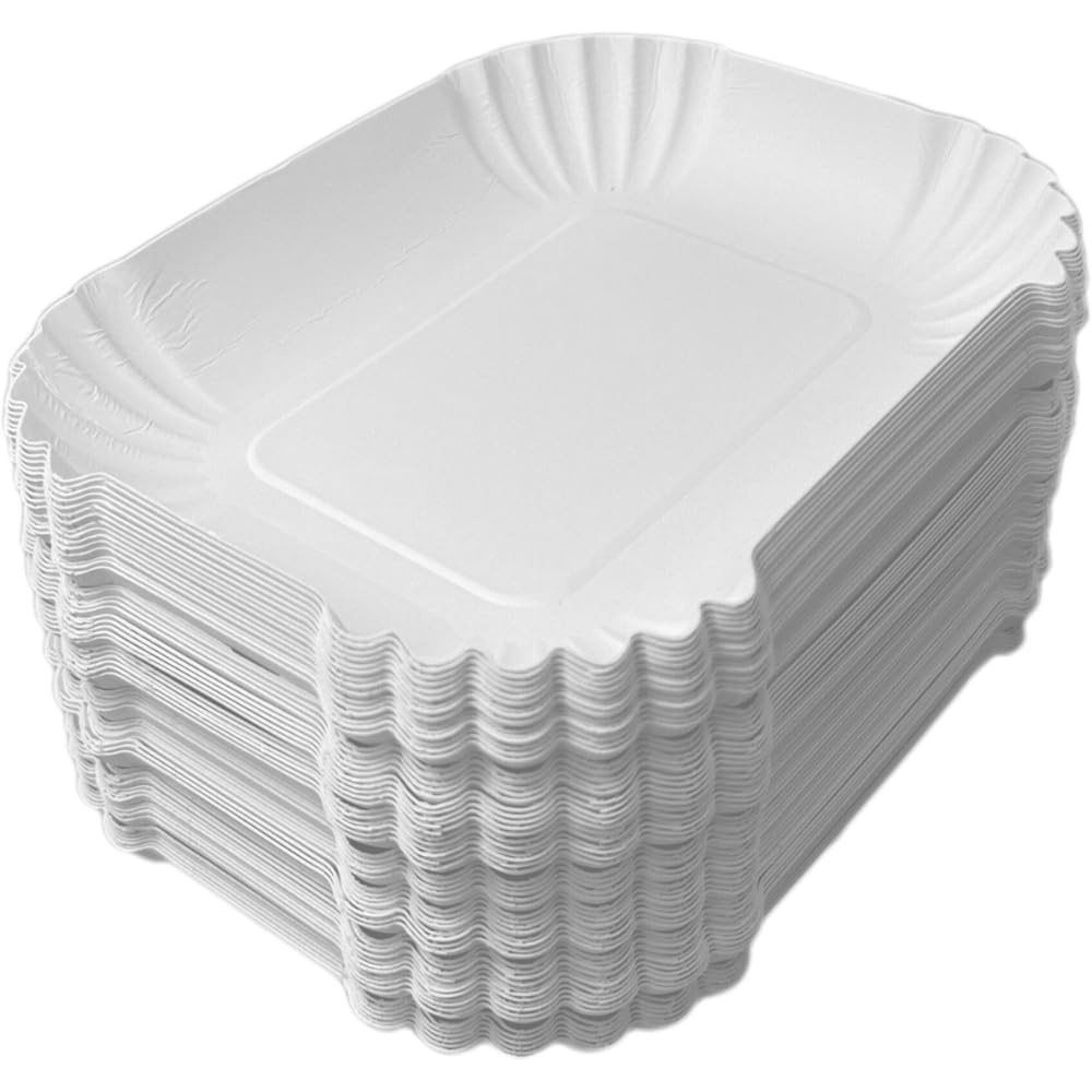 Pommes Schalen 1000x KU41 in weiß | 13,5 x 17,5 x 3cm Pommesschalen aus Pappe & Currywurst Schale | Pappschalen Einweg bzw. Einwegteller für Gastronomie, Events & den privaten Gebrauch (1000)