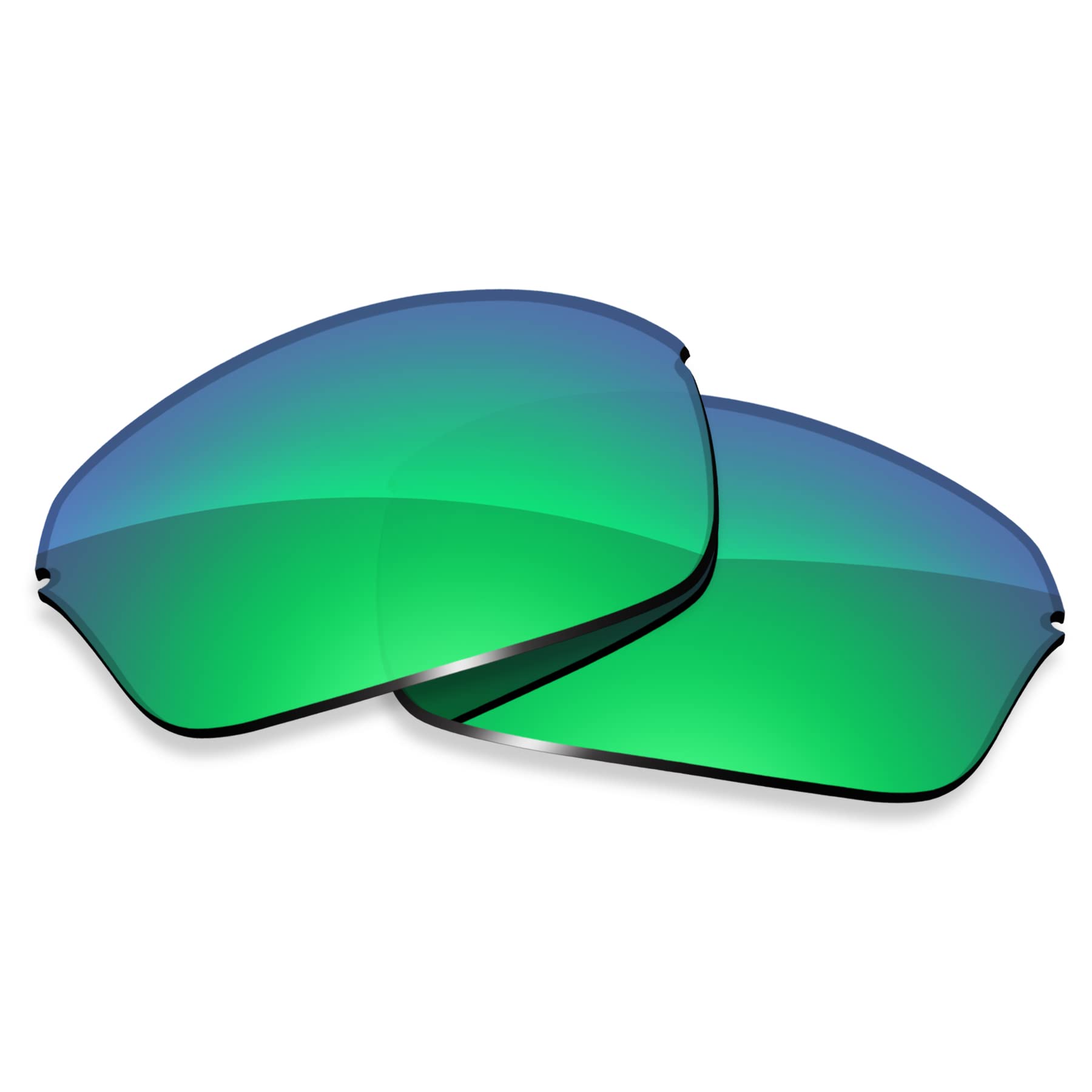 ToughAsNails Replacement Lenses for Oakley Half Wire 2.0 Sunglasses - HyperVision Plus Green Chrome - Polarized