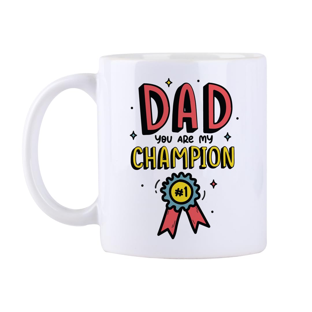 See full amazon price history chart for Oye Happy - Champion Dad Mug - Ceramic Coffee Mug - Gift for Dad - Fathers Day Gift - 330 ml Microwave Safe Mug Oye Happy - Champion Dad Mug - Ceramic Coffee Mug - Gift for Dad - Fathers Day Gift - 330 ml Microwave Safe Mug (B0D5QG45MD) Amazon Price History, Amazon Price Tracker