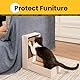 Conlun Katzenkratzbox mit 4 Kratzbretter Katze & 2 Separaten Katzen Kartons & 1 Katzenball, 2-in-1 Kratzpappe für Katzen zum Kratzen & Ausruhen, Katzenspielzeug Set