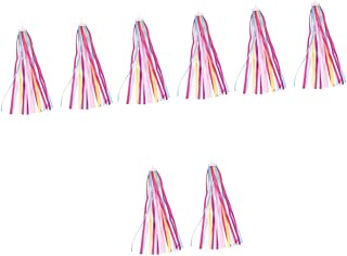 BESPORTBLE 4 Pares De Streamer De Bicicleta Acessórios Para Bicicletas Infantis Fita Vintage Scooter Borla Vaporizadores De Arco-Íris Fita De Guidão Fitas De Guidão De Bicicleta