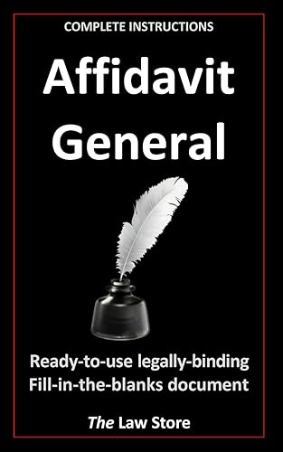 Affidavit General: Ready-to-use, legally binding, fill-in-the-blanks law firm template with instructions.