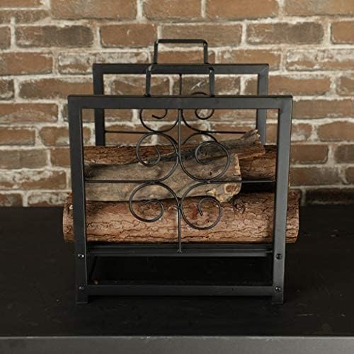 Log Carriers Holders Log Rack Fireplace Vertical Compact Firewood Rack Log Stand Handle Wood Holders Tools Accessories,