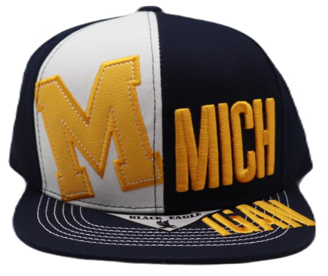 Gorra Snapback Basic Cap azul y amarilla miniatura 3