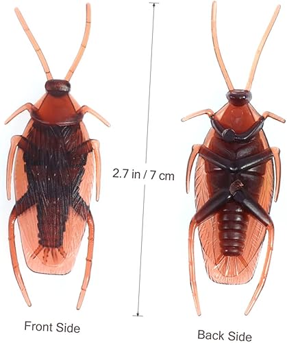 Miniatura 5 de BESTOYARD Juguete realista de broma de cucarachas de Halloween, broma de cucarachas falsas, 450 piezas, juguetes de Halloween, cucarachas falsas,