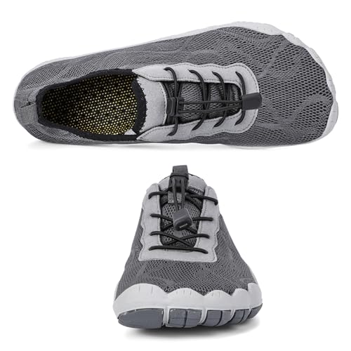 Image of hiitave Men Barefoot Water Shoes Beach Aqua Socks Quick Dry for Outdoor Sport Hiking Swiming Surfing
