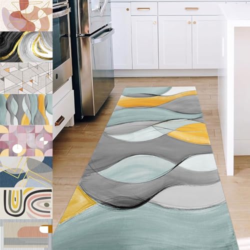 Alfombras cocina antideslizante con base lavable y protector de suelo 2