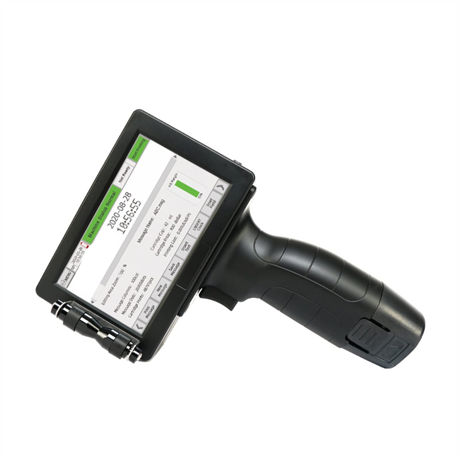 Stampante a getto d'inchiostro palmare Stampante da 12.7mm Stampante a getto d'inchiostro portatile da 5 "schermo touch-screen USB Interfaccia QR. Codice etichetta Codifica 20 lingue