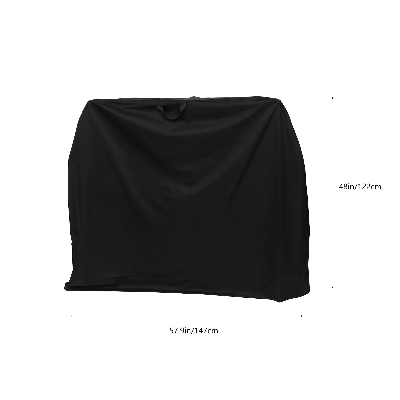 CALLARON Funda para Barbacoa de Exterior en Tela Oxford 600d Negra, y Resistente al Viento para Protección de Parrillas y Muebles