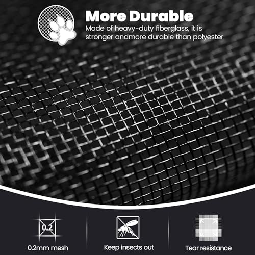 Magnetic Screen Door, Heavy Duty Fiberglass Moustiquaire Magnétique, Screen Mesh with Automatic Block Closure, Walk Through Easily for Kids Pets,Fits Door Size up to 36-38" W x 80" image 2