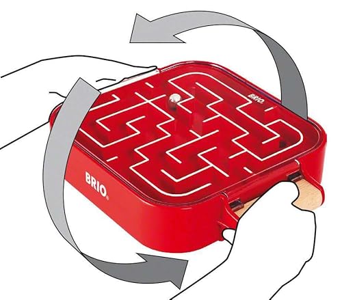 BRIO 34100 Mitnehm-Labyrinth - Kurzweiliger Spielspaß für daheim oder unterwegs - Für Kinder ab 3 Jahren