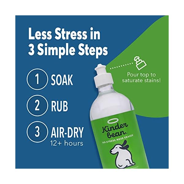 Kinderbean Dog and Cat Urine Stain and Odor Eliminator by Kinderbean, Single 22 oz., Grapefruit Tea Tree Scent, Enzyme Bio-Active Formula with Squeeze Top for Maximum Coverage and Performance Kinderbean Dog and Cat Urine Stain and Odor Eliminator by Kinderbean, Single 22 oz., Grapefruit Tea Tree Scent, Enzyme Bio-Active Formula with Squeeze Top for Maximum Coverage and Performance