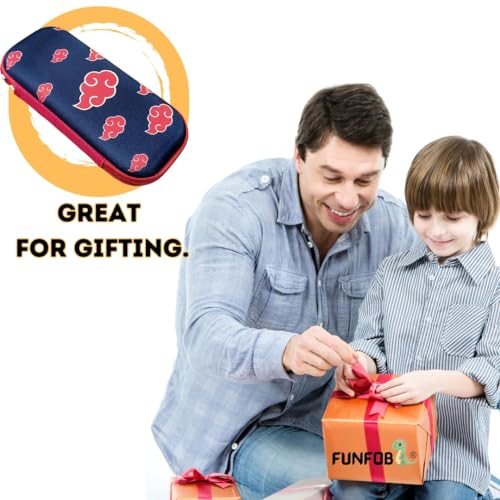 Image of Funfob Polyester Anime Pencil Box For School College For Pen Pencil Or Other Stationery Products Pencil Pouch | Akatsuki Hard, Multicolor