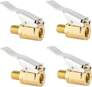 Vaguelly 4 Peças De Clipes De Bomba De Ar De Mandril Inflável Para Carro Bico De Rosca Válvulas De Pneu Adaptadores De Roda De Mandril De Ar De Extremidade Aberta Bico De Ar Mandril De Ar