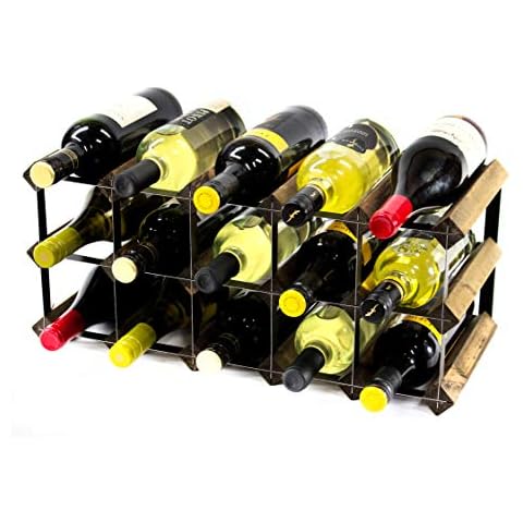 Classic 15 Bottle Walnut Stained Wine Rack Cover