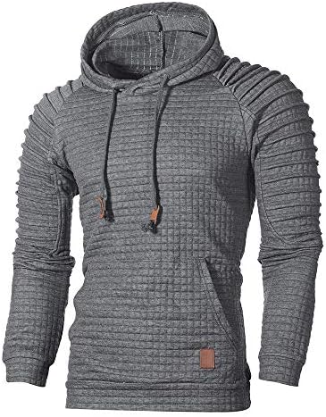 Corriee Fashion Tops for Men Long/Short Sleeve Hoodies Men's Trendy Hooded Sweatshirts Outwear Blouse