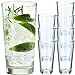 Produktbild KADAX Trinkgläser, Cocktailgläser aus robustem Glas, Spülmaschinenfeste Longdrinkgläser, Universalgläser, Getränkegläser für Wasser, Saft, Drinks oder Whisky (8 x 340 ml)