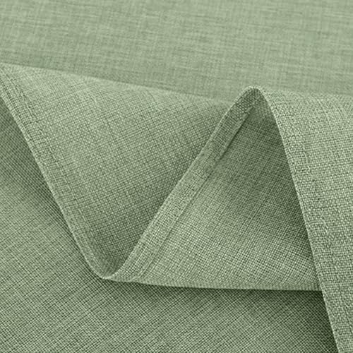 Softalker Sage Green Table Cloth Rectangular 140x200cm Faux Linen Tablecloths Water Resistant Dining Table Cover Washable for Easter Spring Outdoor Party Birthday Coffee Tabletop Decoration,78x55 inch - Image 5