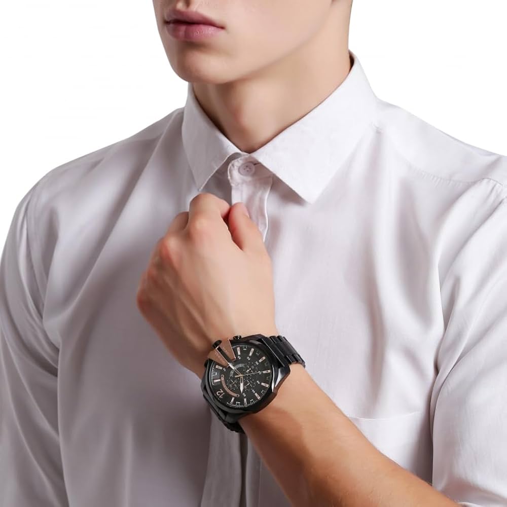 Diesel Chi Chronograph Black Over sized dial Men's Watch