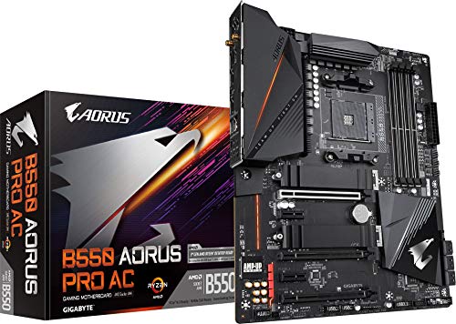 Gigabyte B550 AORUS PRO AC ATX Motherboard for AMD AM4 CPUs