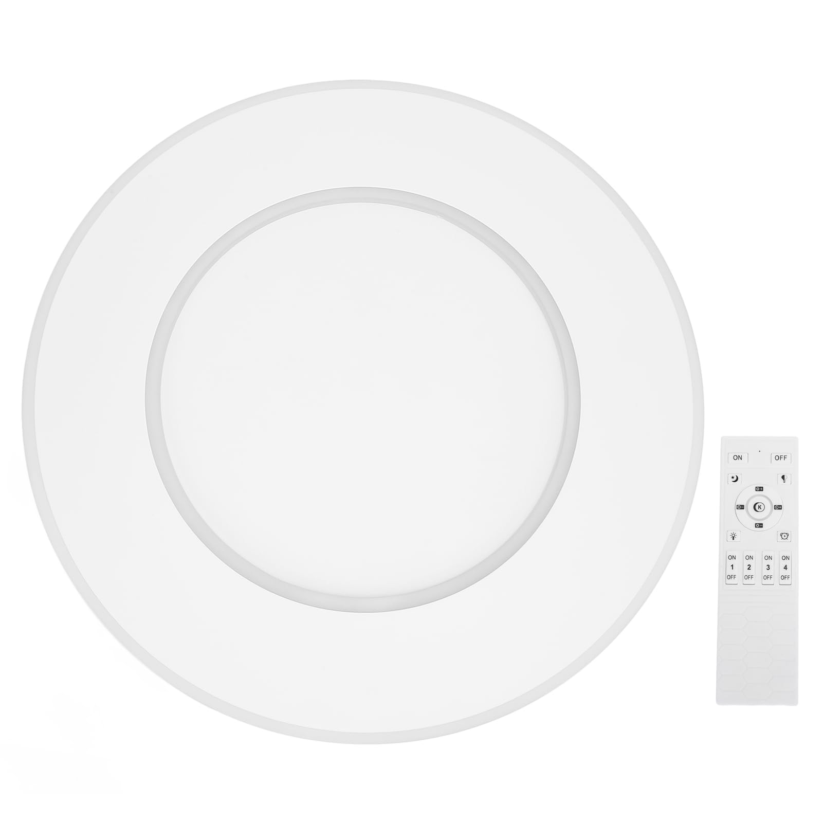 Fafeicy Runde LED -Flush Mount Deckenleuchte mit Abgelegener, Verstellbarer Beleuchtung, für den Flur Im Wohnzimmer, Modernes Design, Premium -Acrylmaterial