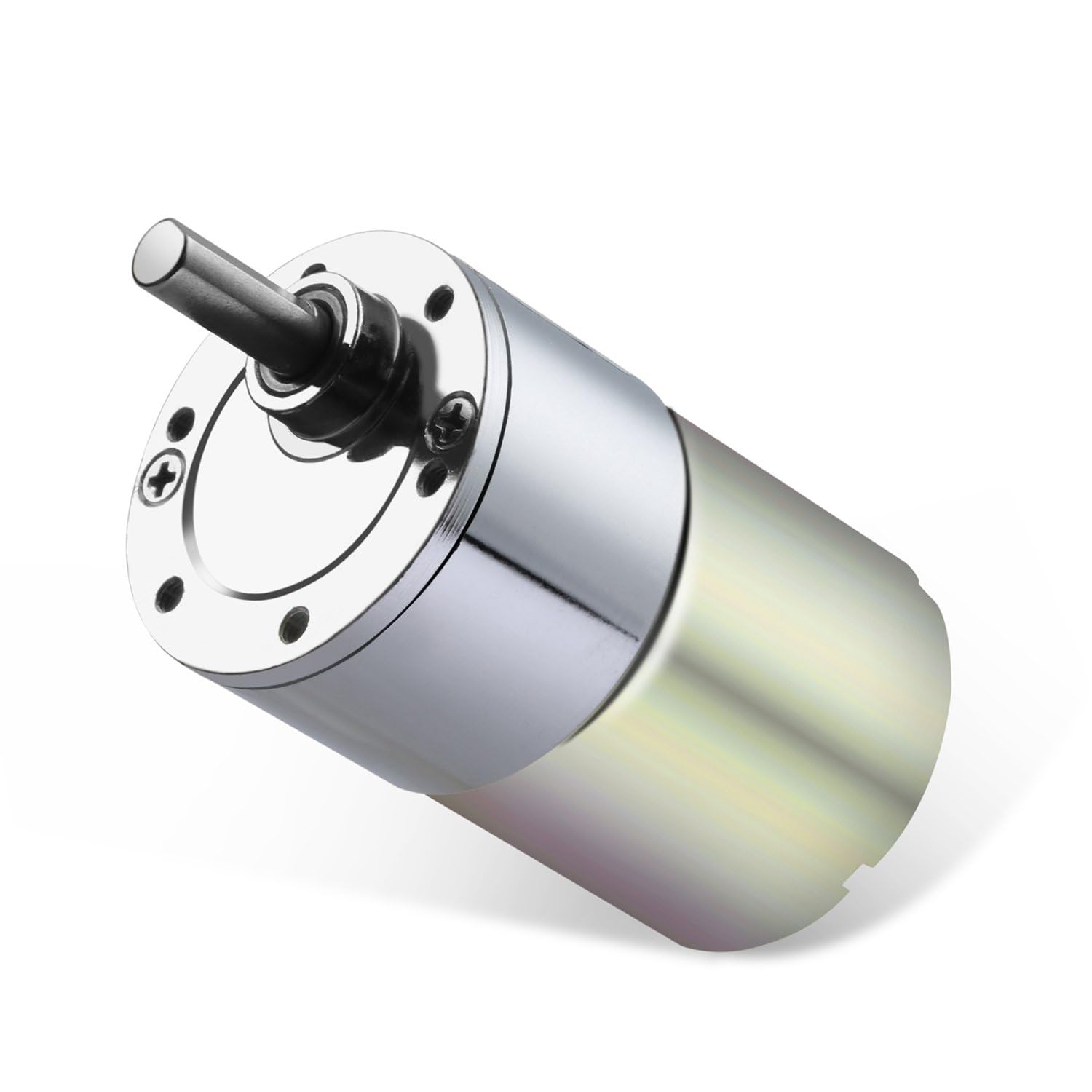 THE WHITE SHOP DC 12V Gear Motor High Torque Electric Micro Speed Reduction Geared Motor Eccentric Output Shaft 37mm Diameter Gearbox (Size : 100RPM)