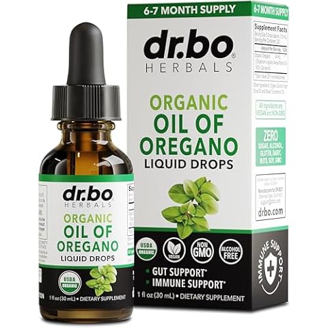 Oregano Oil Organic Liquid Drops Cover