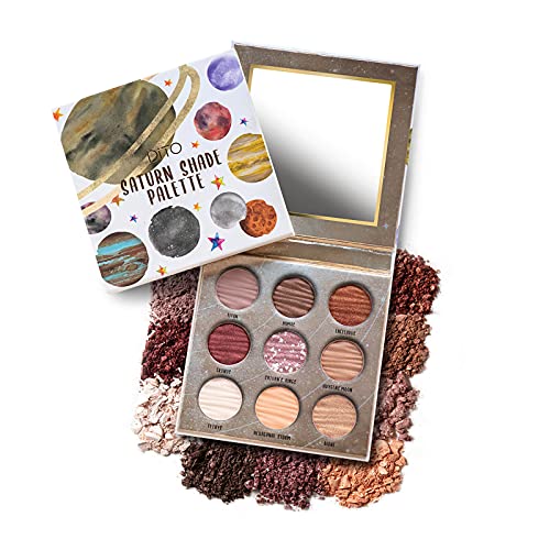 DiTO 9 Color Saturn Eyeshadow Palette, Portable Eyeshadow Pallet Matte And Shimmer,Waterproof Makeup Palette With Mirror As A Festive Gift For Wife & Lover & Mother