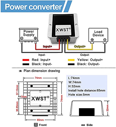 Convertisseur de tension 48V 12V évite les surchauffes