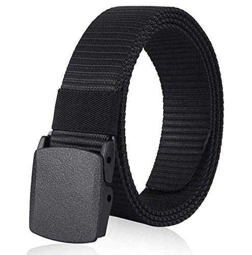 Men's Belt Nylon Fabric for Men, Flap Buckle, fits on upto 40 inches waist size-image-42