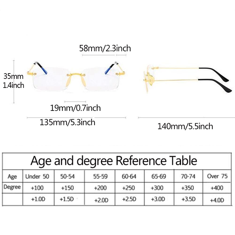 Gafas de Lectura Bifocales con Bloqueo de Luz Azul,Gafas de Lectura Modernas de Medio Mpara Hombre,Gafas de Lectura de Doble Uso para Cerca Y Lejos/3