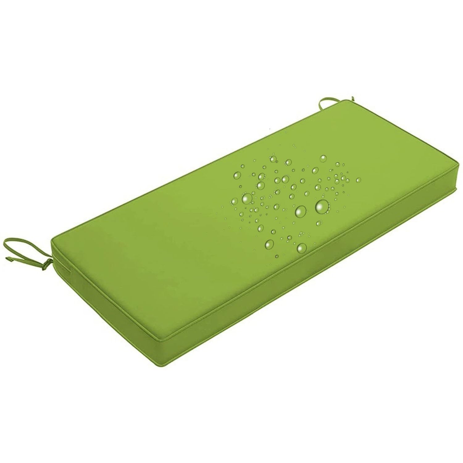 Odaima Bench Cushion Waterproof, Seat Cushions for Outdoor Furniture 80/120/100/150/180x40 cm,High-Density Bench Pad Anti-Slip with Ties,Patio Porch Swing Replacement Seat Pad(Fruit Green,160x50x5cm) — image 1