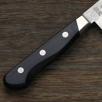 Amazon | 鍛造 割込 青紙鋼 ペティナイフ 135mm 斜め口金 梨地槌目 Amazon | 鍛造 割込 青紙鋼 ペティナイフ 135mm 斜め口金 梨地槌目