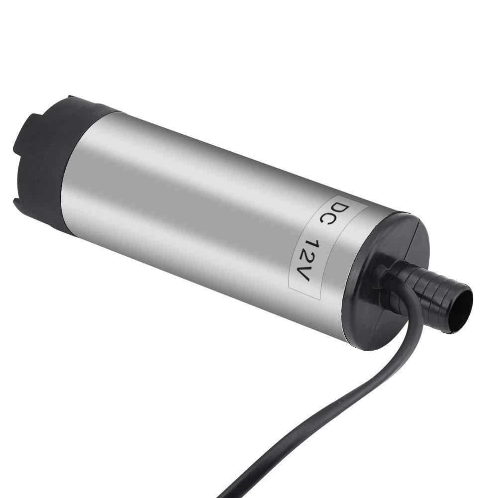 Pompa głębinowa 51 mm, DC 12 V pompa wodna, pompa do napędowego 12 V, samozasysająca, 30 l/min, ze stali nierdzewnej, pompa zanurzeniowa do samochodu, przyczepy kempingowej,