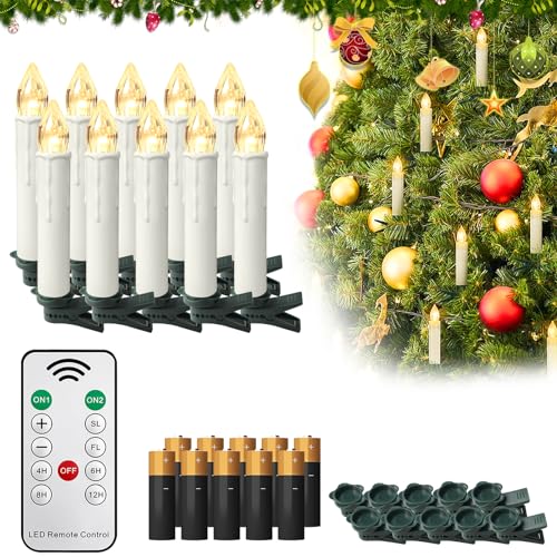 ACXIN LED Weihnachtskerzen, LED Kerzen Weinachten, Baumkerzen...